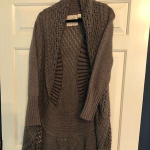 Anthropologie XL knit sweater jacket